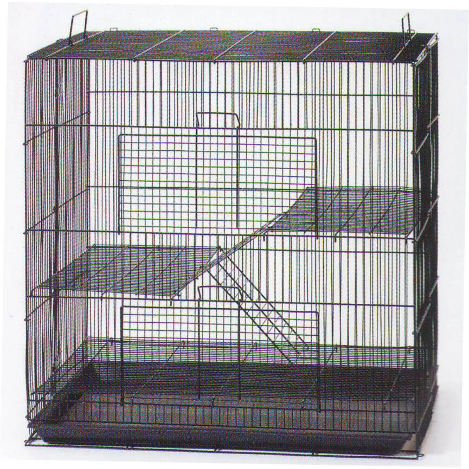 

3-Levels Black Degu Chinchilla Guinea Pig Ferret Rat Mice Rabbit Hamster Cage 41 United States