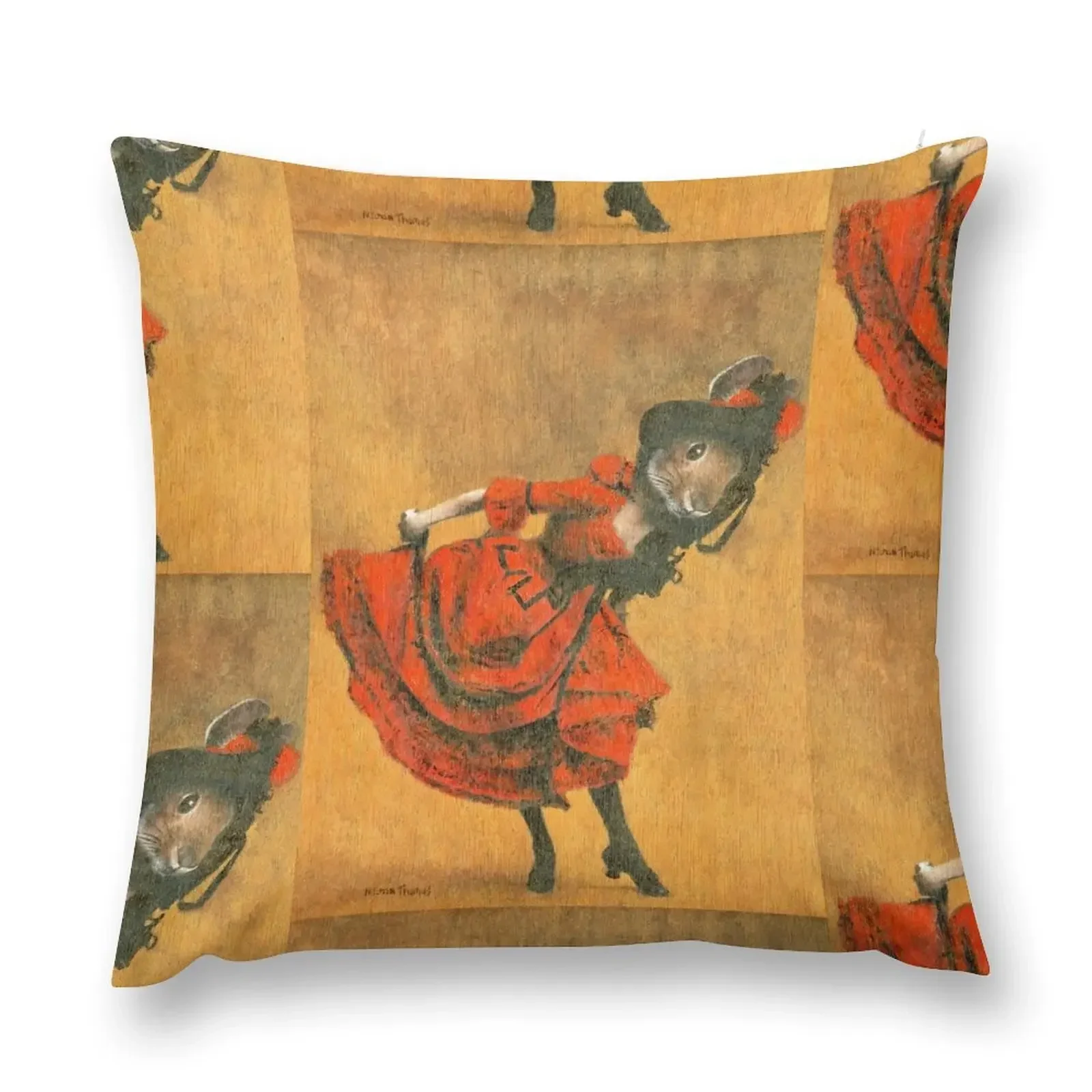 

Vintage Bunny Dancer Throw Pillow Cushion Covers For Living Room Sofa Cushion Cover pillow