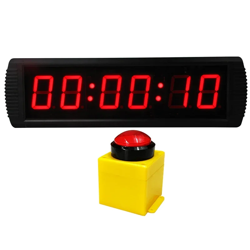 LED electronic timer, hand pat button, marathon training debate, snap answer, press the stopwatch to time