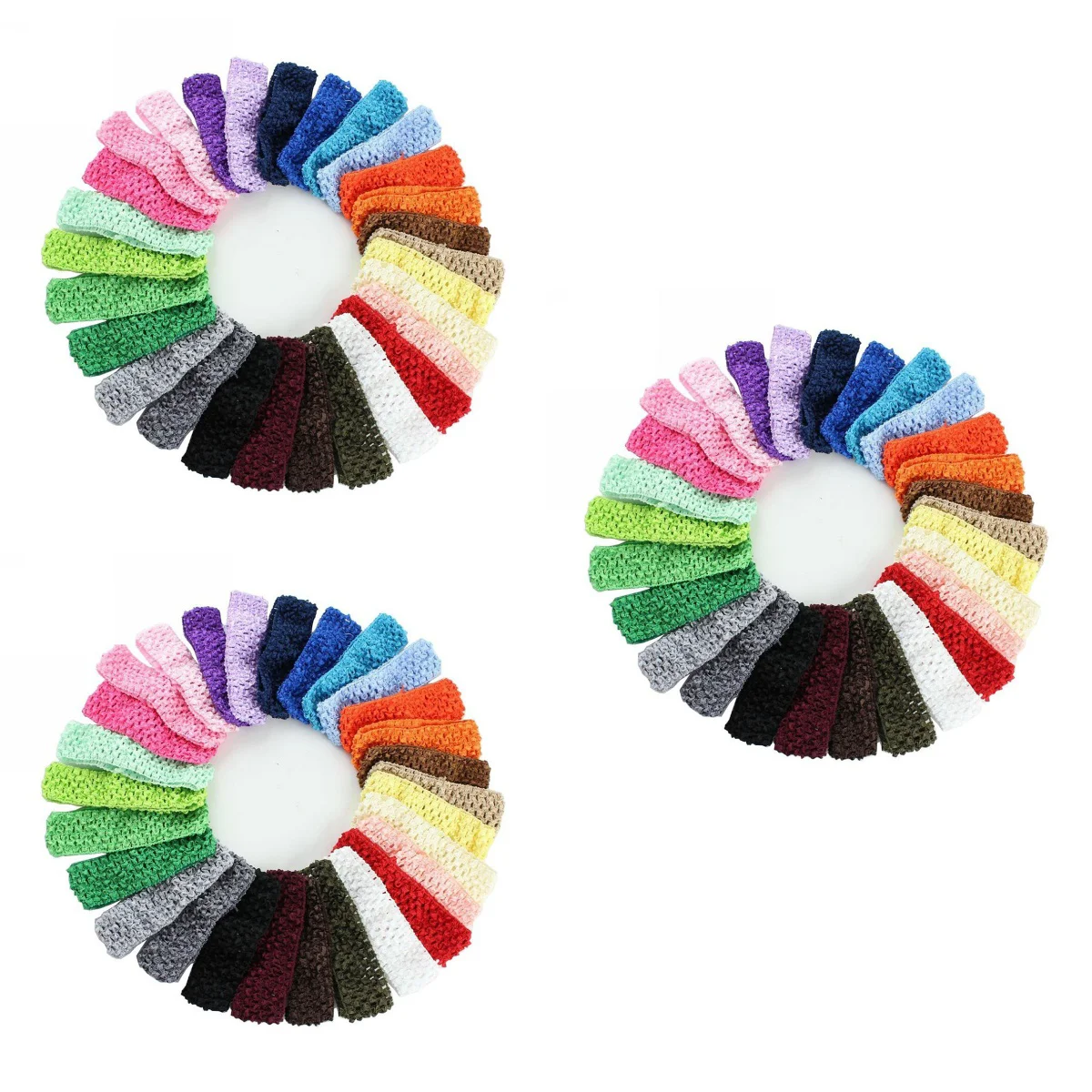 

3 PCS Girl Headband Baby Hairbands Knit Elastic Crochet Headbands for Ties Ribbon Babies