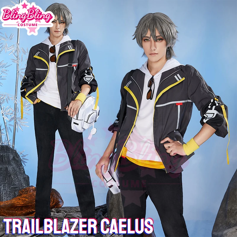 Trailblazer Caelus Cosplay Costume Game Honkai Star Rail Trailblazer Cosplay Caelus Costume Cosplay Halloween Role Play Outfit