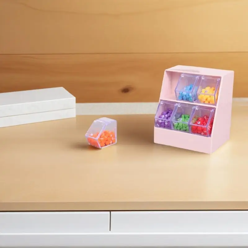 Dekoracja supermarketu dla mini domek dla lalek w skali 1/12, symulowany regał na słodycze i szafka z szufladami do tworzenia miniaturowych scen.