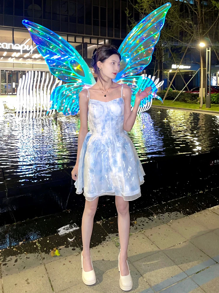 Electric butterfly elf wings photo props