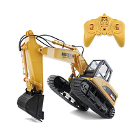 HUINA 1/14 350 RTR 15CH RC Remote Control Excavator Car Truck 2.4G Battery Outdoor Toys For Boys Gift TH18042
