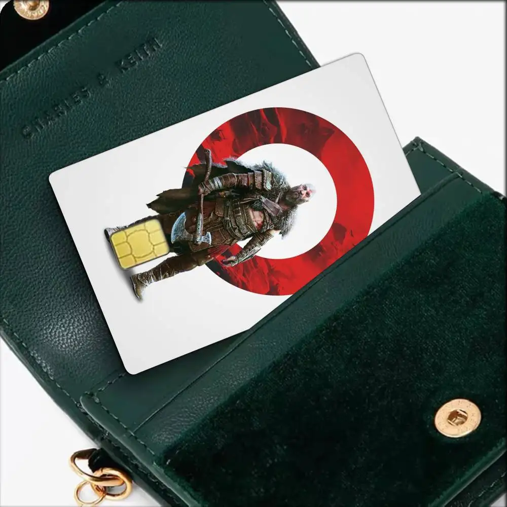 Game God of War   Waterproof Film Skin Cover Credit Card Stickers Debit Front Bank Bus Pass