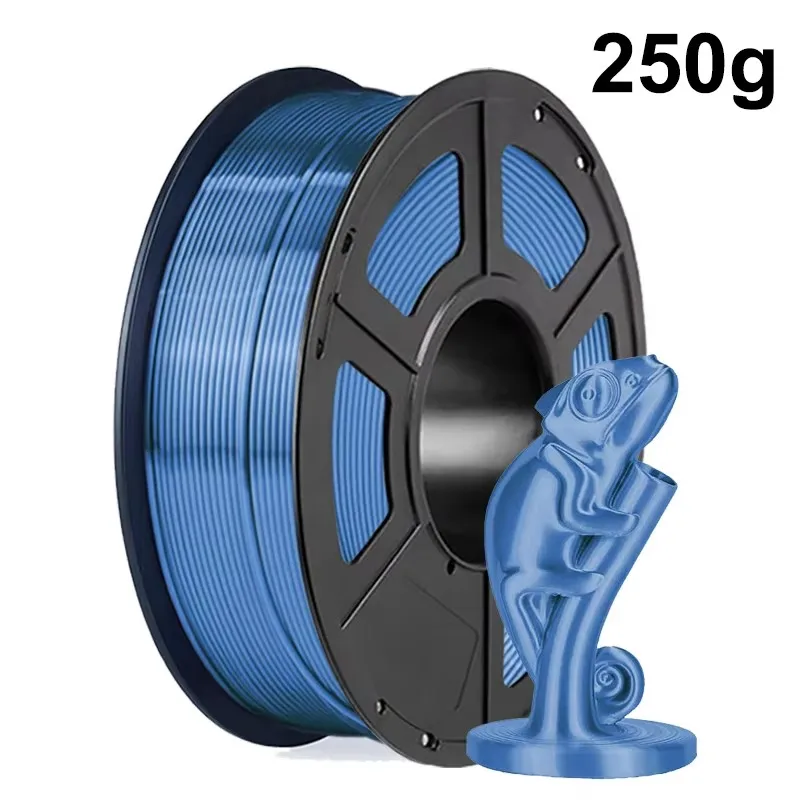 250g/1Kg Seiden-Kupfer 3D-Drucker-Filament PLA 1,75mm Seiden-Gold PLA 3D-Druckmaterial Glänzendes Seiden-Silber Blaues PLA 0,25Kg – Detail 3