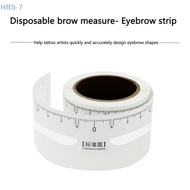 المتاح 50 قطعة/لفة الحاجب حاكم ملصق لاصق Microblading الحاجب الوشم المطرزة دليل تجميل دائم أداة