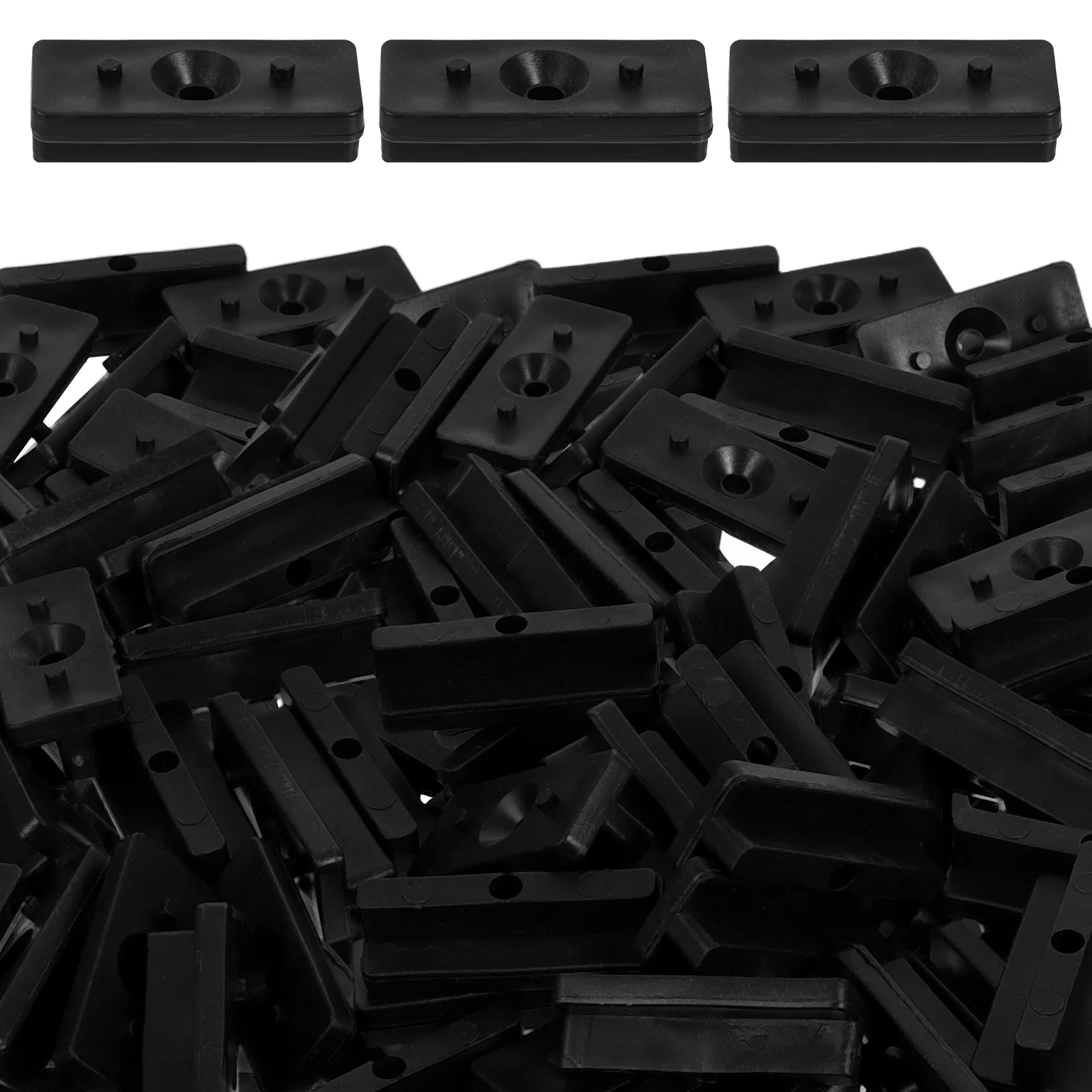 

100pcs Deck Fastening System for Composite Boards Plastic Hidden Fixing Floor Clamp Bracket decking screws nails
