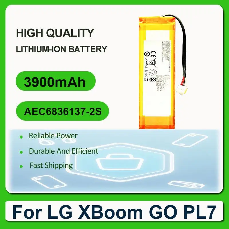 Replacement Bluetooth Speaker Battery For LG XBoom GO PL7 AEC6836137-2S 3900mAh