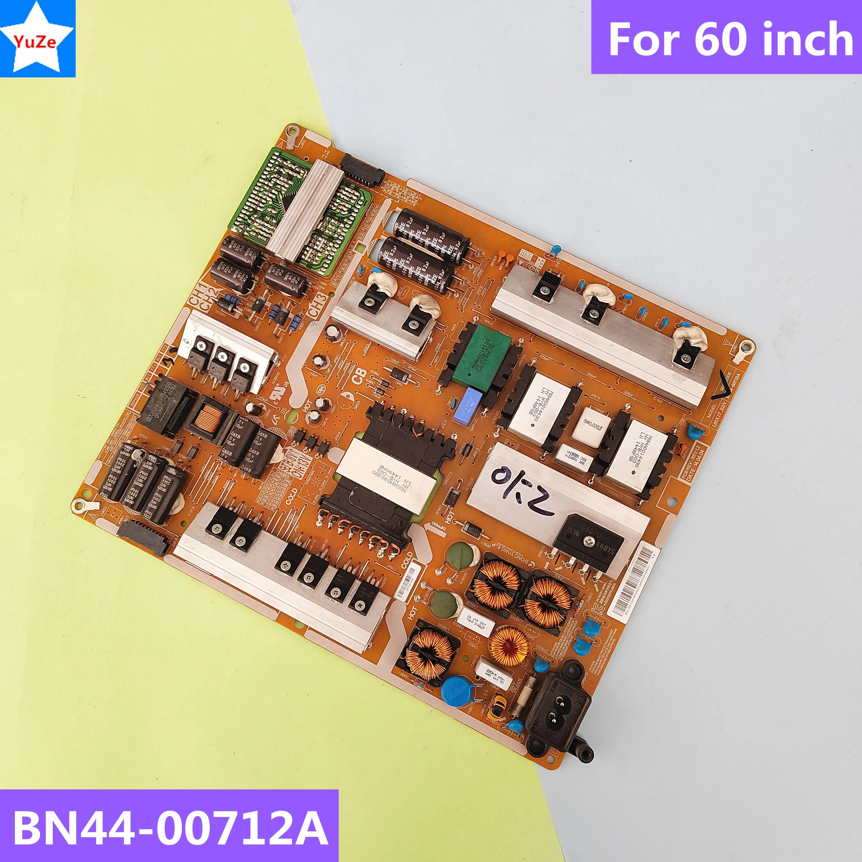 BN44-00712A L60X1T EDY Power Supply Board for 60'' 60 inch UE60H6270AS UE60H6290 UE60H6200 UE60H6200AK UN60H6400 UA60H6400AJ TV