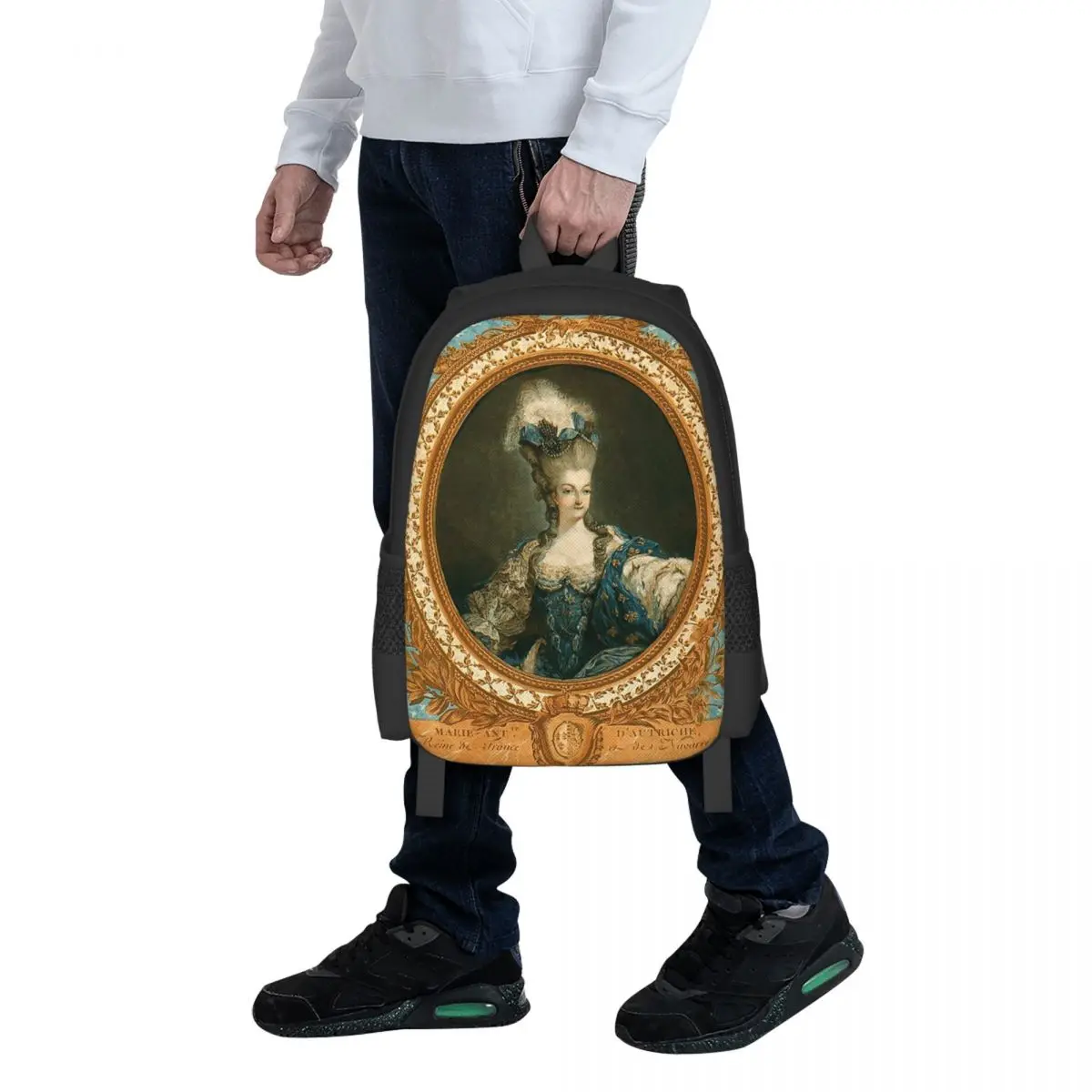 Queen Marie Antoinette Student Backpack School Bag Hiking Travel Daypack for Boys Girls Fashion Bookbag Shoulder Bags