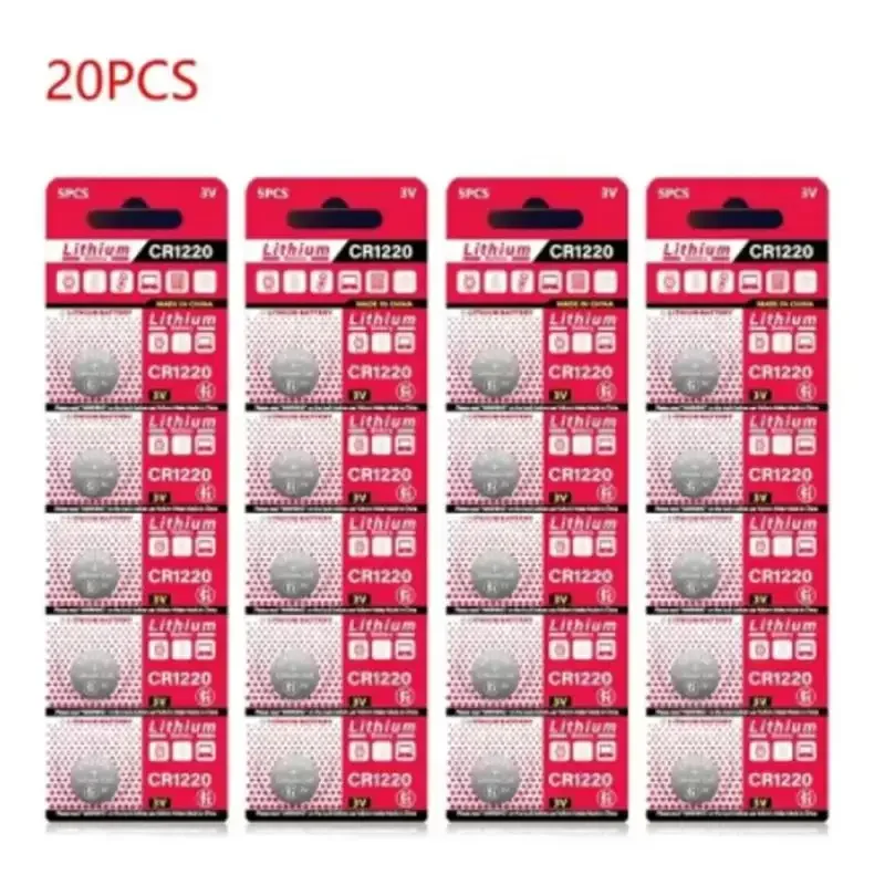 CR1220 3V Lithium Battery CR 1220 LM1220 BR1220 KCR1220 For Toy Watch Scale Calculator Car Remote Control Mouse Button Coin Cell