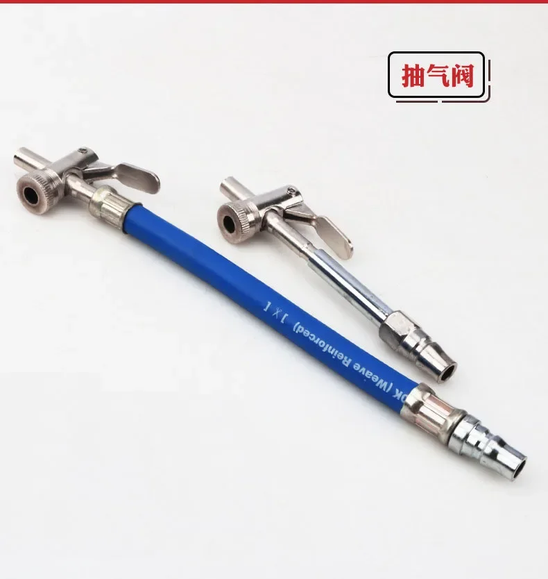 Double-Headed Gas Nozzle Truck Car Tire Fast Filling Tool Pumping Rod Release Pumping Valve Gas Nozzle Tube Tire Pressure Gauge