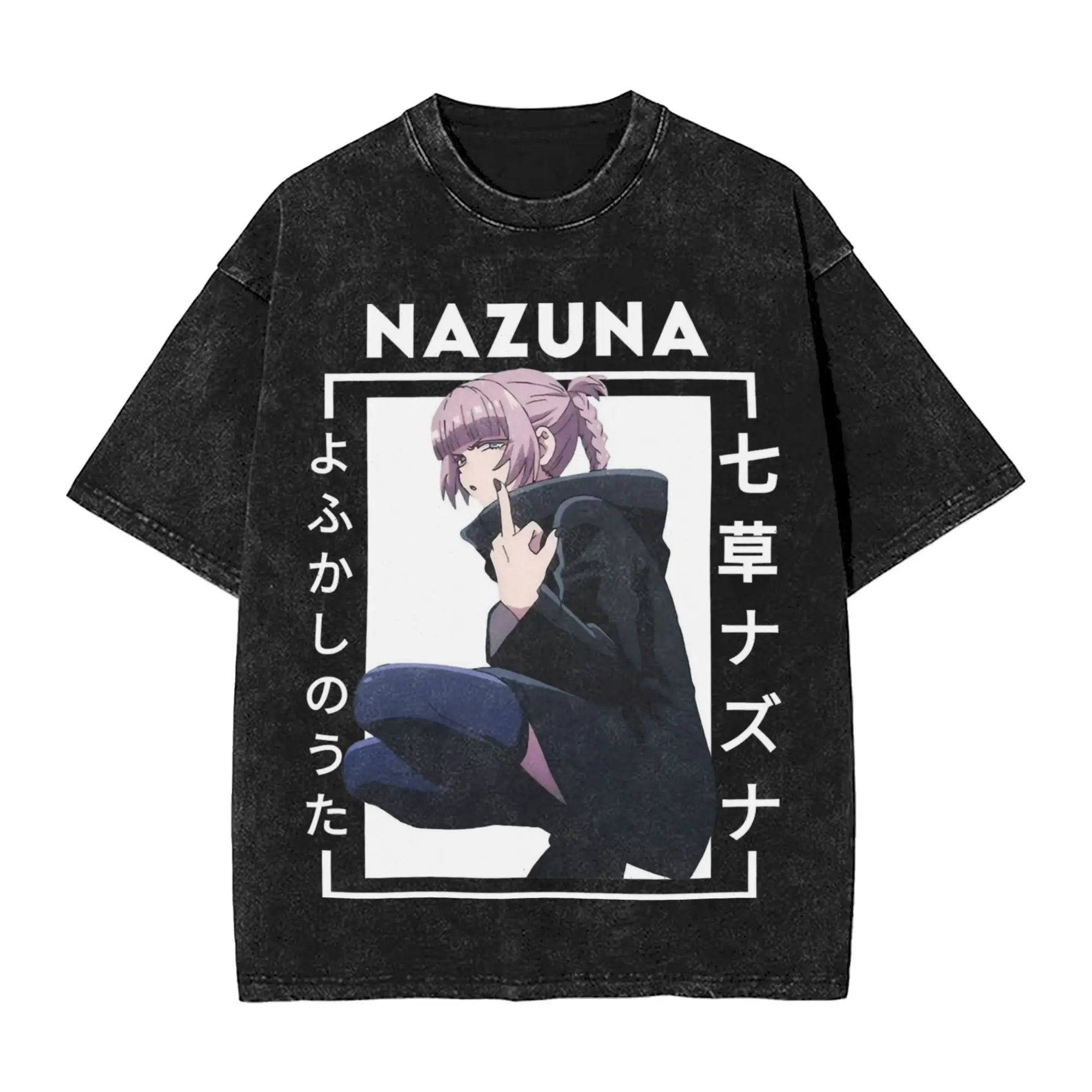 Call of the Night  T Shirt Nazuna   Trending T Shirts Short-Sleeve Y2K Retro Tshirt Beach Cotton O Neck Plus Size Top Tees