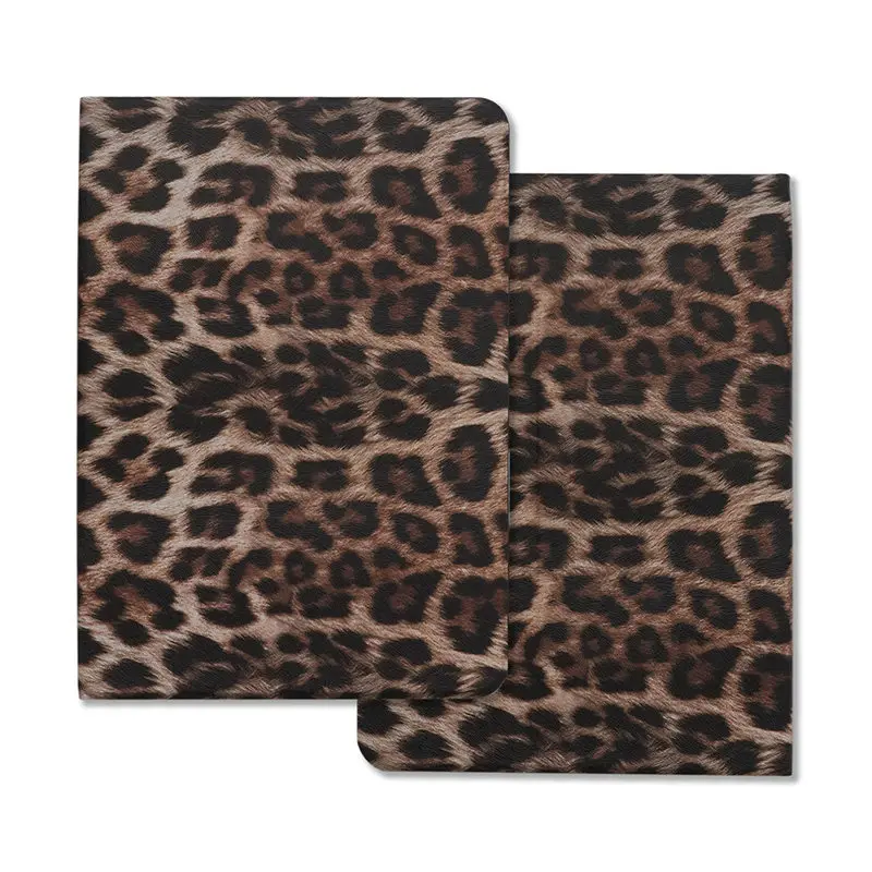 Korean Cool Leopard Print iPad Case For iPad Pro 11 13In 2025 iPad Pro 12.9in Air7 10th M4 M5 MINI Book Style Protective Cover