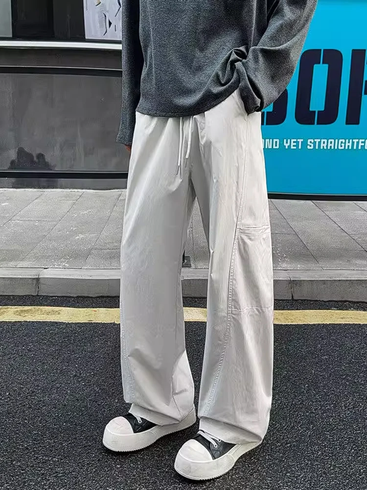 

Мужские летние тонкие прямые повседневные брюки, противоводонепроницаемые брюки для отдыха на открытом воздухе, свободная посадка, модная рабочая одежда