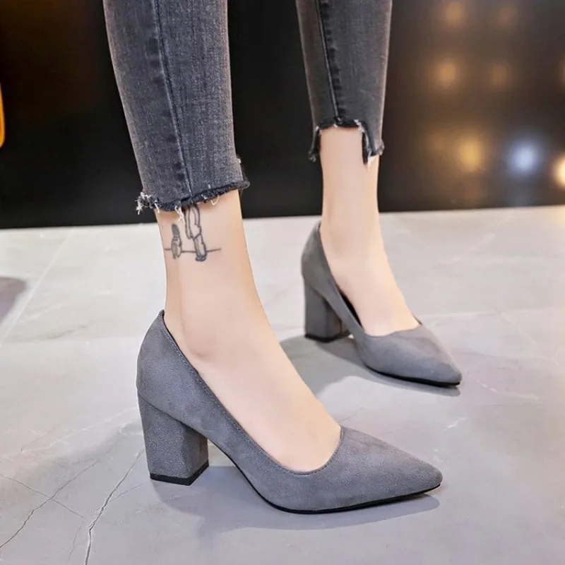 Women shoes Cute Pointed Toe High Quality 2024 Spring & Summer Office High Heel Shoes Lady Casual Sweet Comfort Party Pumps