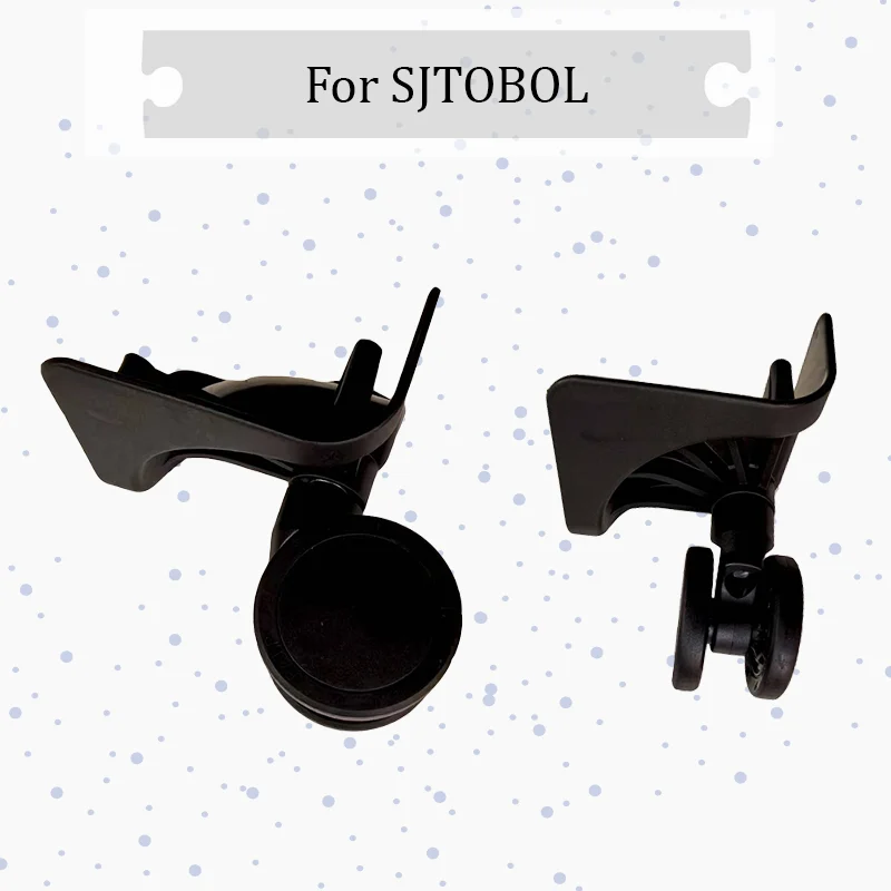 

For SJTOBOL T134 Replacement Thickened Luggage Wheels Metal Axle + Anti-Slip Design 360-Degree Swivel Wheels