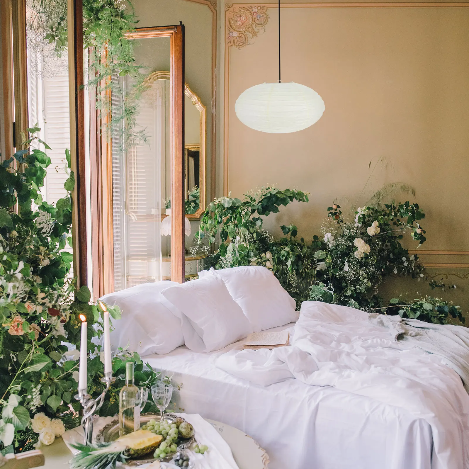 2 قطعة غطاء مصباح فانوس ورقي بدائل ديكور معلق قابل للطي غطاء خفيف للمنزل وحفلات الزفاف