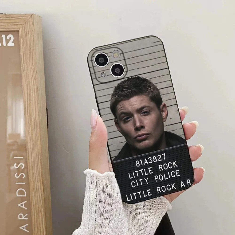 Celebrity D-Dean Winchester Phone Case For iPhone 15,14,13,12,11 Plus,Pro,Max,XR,XS,X,7,8 Plus,SE,Mini Silicone Soft