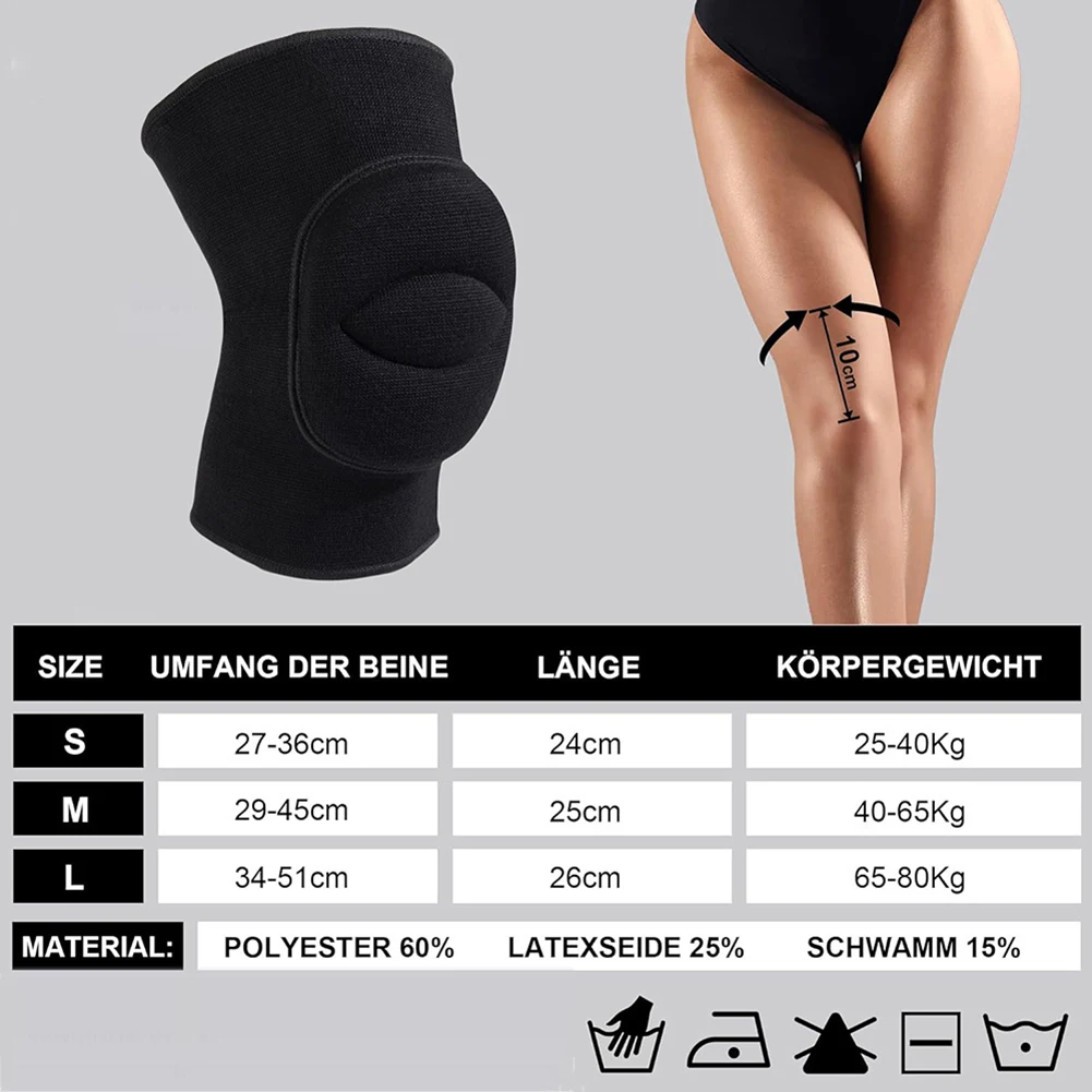 Sports Knee Pads High Resilience Soft Breathable Protection 3 Zize For Dance Yoga Volleyball Basketball