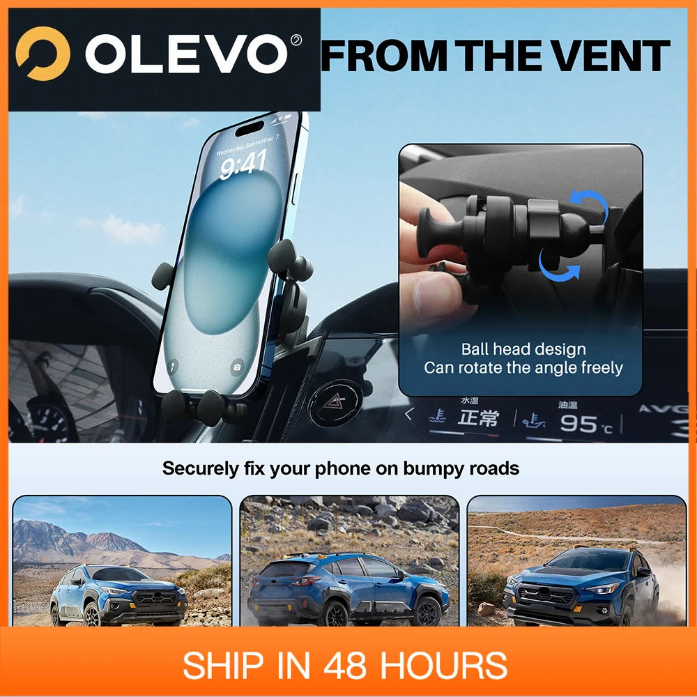 New For Subaru Levorg/WRX 2022 2023 2024 For Crosstrek 2024 For Impreza 2024 LHD RHD Car Gravity Phone Holder Mobile Support Bra