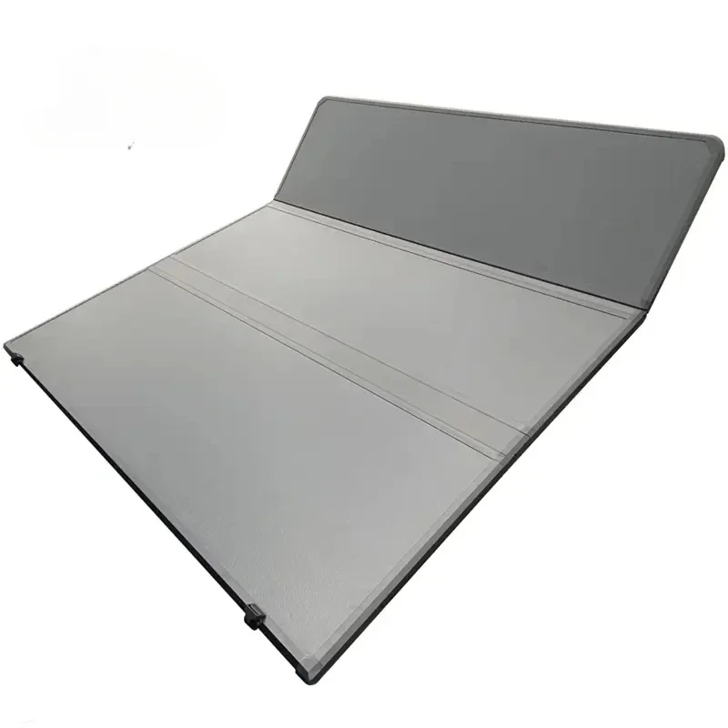 

Factory High Quality Hard Tri Fold Aluminum 4x4 Pickup Truck Bed Cover Tonneau Cover For Toyota Hilux Revo Vigo Tacoma Tundra Ho