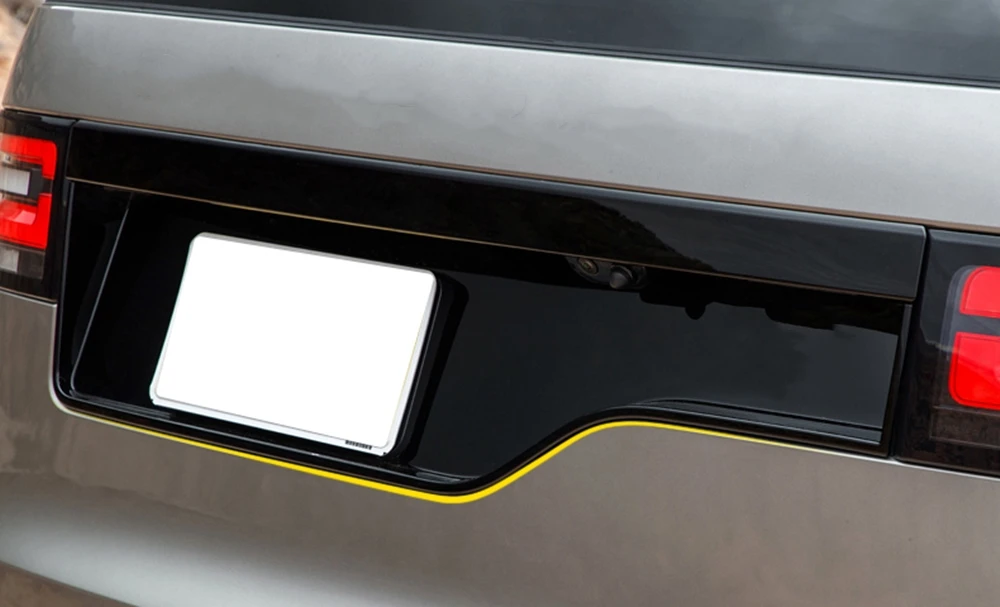 

Rear License Plate Holder Bracket Trunk Tailgate Tail Door Lift Molding Panel Cover For Land Rover Discovery 5 LR5 2017-2020