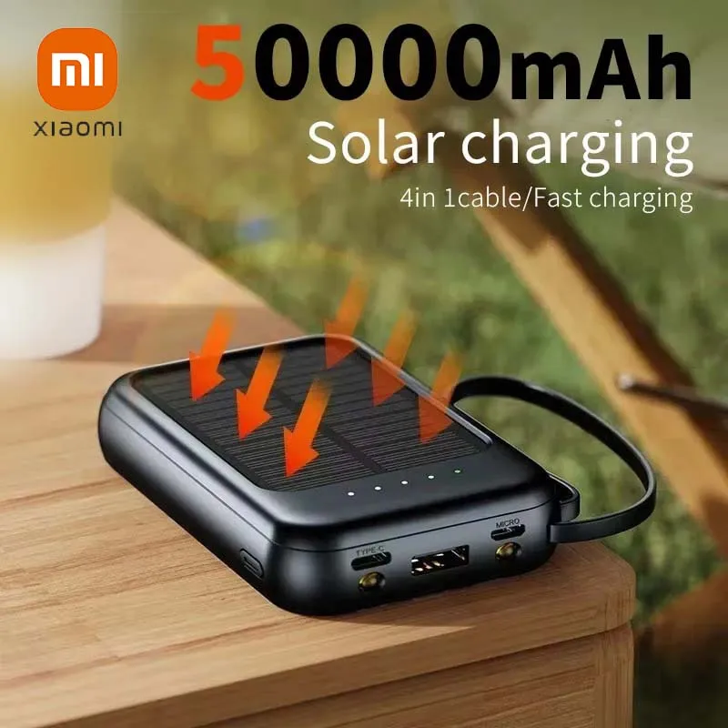Xiaomi 100000mAh عالية السعة بنك الطاقة الشمسية شحن المحمولة شحن بطارية خارجية آيفون سامسونج بطارية احتياطية