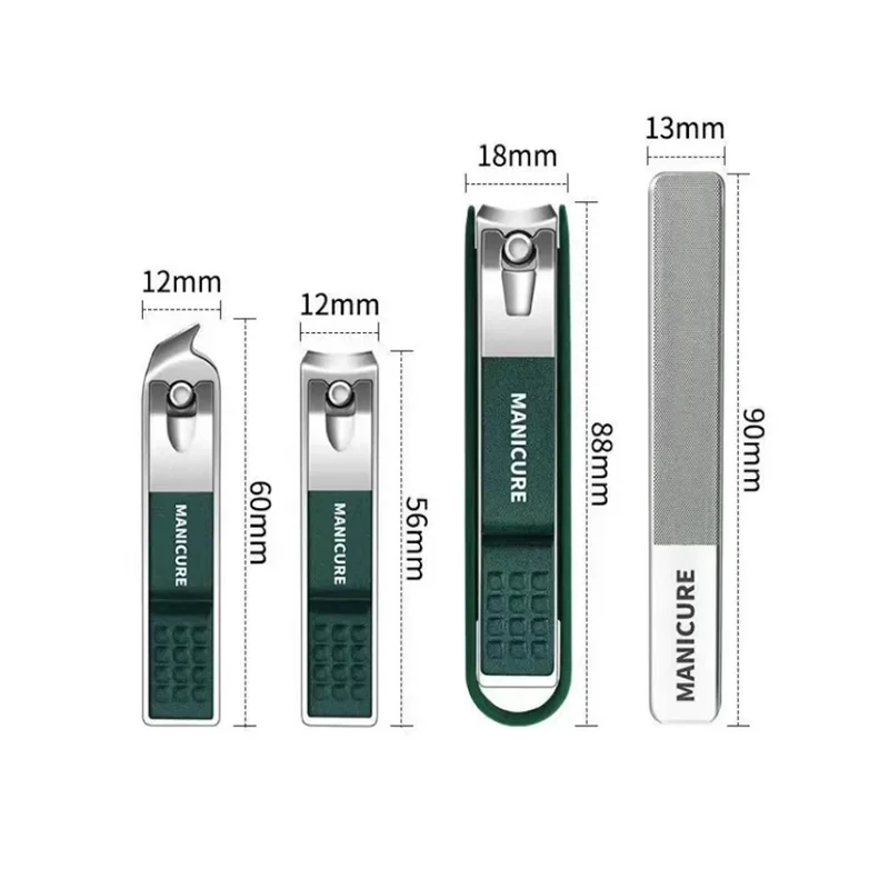 4PC Nail Clipper Set HighGrade Household Nail Clippers Men And Women Universal Pedicure Beautify Tool Simple Portable Nail Tools image 2