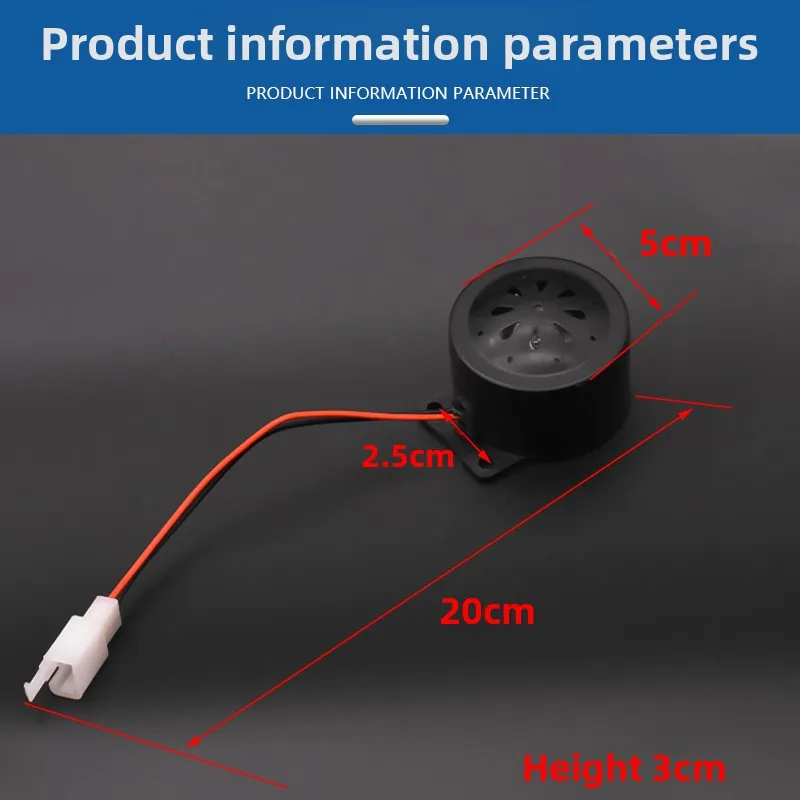 48V-60V Universal Electric Horn - Loud Speaker for Motorcycle, Scooter, E-Bike & Electric, Compact Durable Horn - Image 2