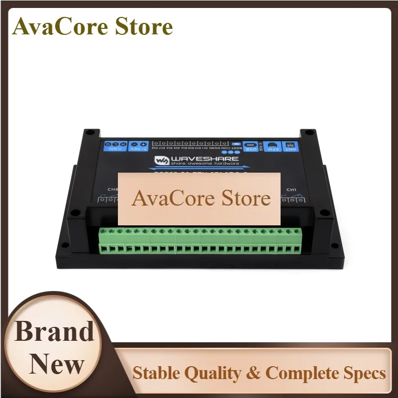 AvaCoreIndustrial 8-Channel ESP32-S3 WiFi Relay Module, Onboard Isolated CAN Interface, Built-in Xtensa 32-bit LX7 Dual-core Pro
