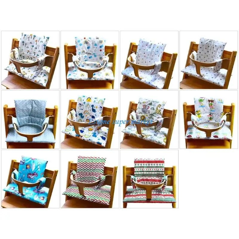 

090B Comfortable Baby Dining Chair Pad Removable Design Washable Fabric Anti Slip Design Quick Setups Toddler Support