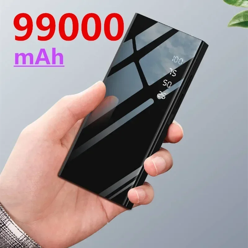 Fast Charging Power Bank 99000mAh Large Capacity Portable Digital Display Warm Hands Winter Suitable For Samsung Xiaomi Apple