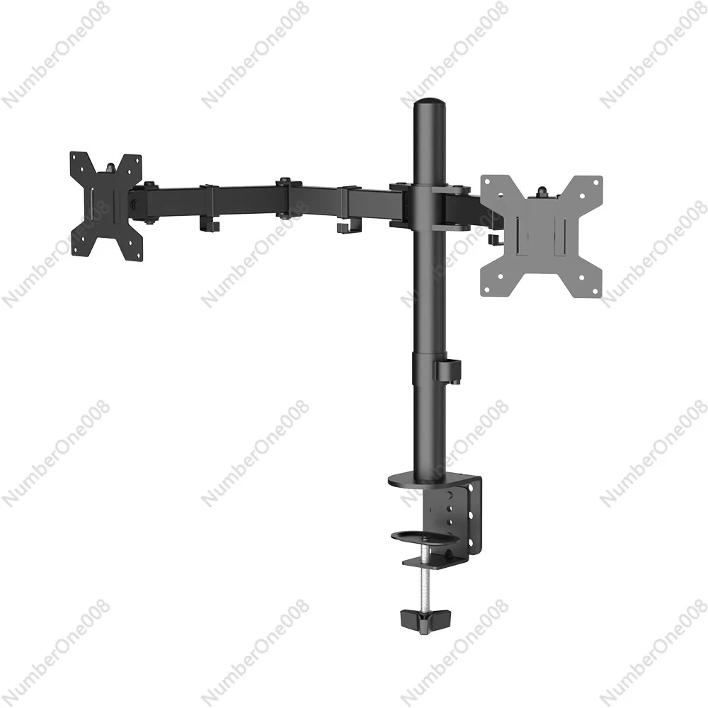 

Двухэкранная подъемная подставка для монитора с креплением-клипсой, выдвижные и поворотные кронштейны.