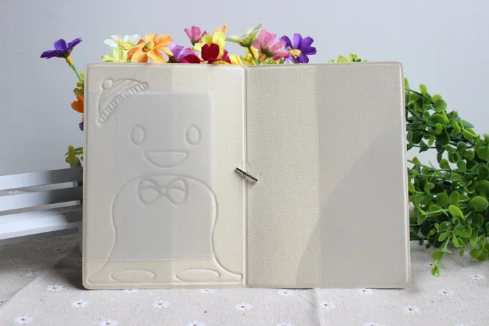 Mới Đáng Yêu 3D PU & PVC Da Hộ Chiếu Passport Cover, loại Thẻ Bao Thẻ Kinh Doanh-ID Giữ Cho Du Lịch-Bé Họa Tiết Chim Cánh Cụt