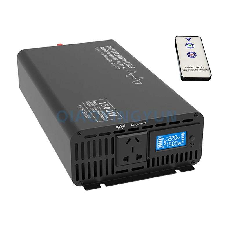 Pure Sine Wave Inverter Power 1500W DC 12V/24V/36V/48V/60V/72V/84V To AC 110V 220V Voltage 50/60HZ Solar Car Inverter
