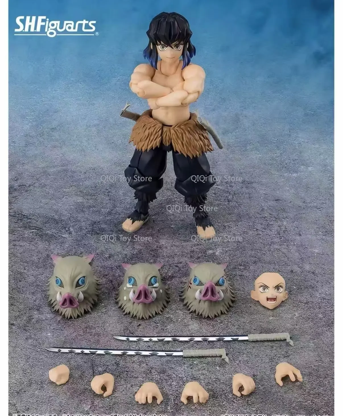 Bandai Demon Slayer SHF Zuiping Inosuke Movable Finished Product Handicraft