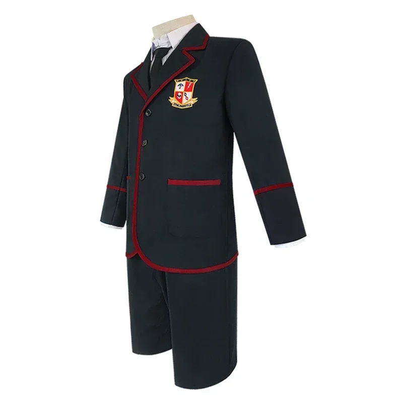 Mulher o guarda-chuva academia número cinco anime cosplay traje masculino vestidos de halloween roupas universitárias cosplay uniforme conjuntos completos