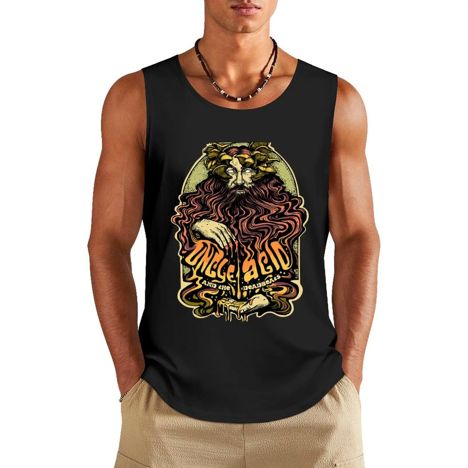 

Trending Of Uncle Acid And The Deadbeats Tank Top sleeveless t-shirts for men summer clothes man 2025 t-shirt for man