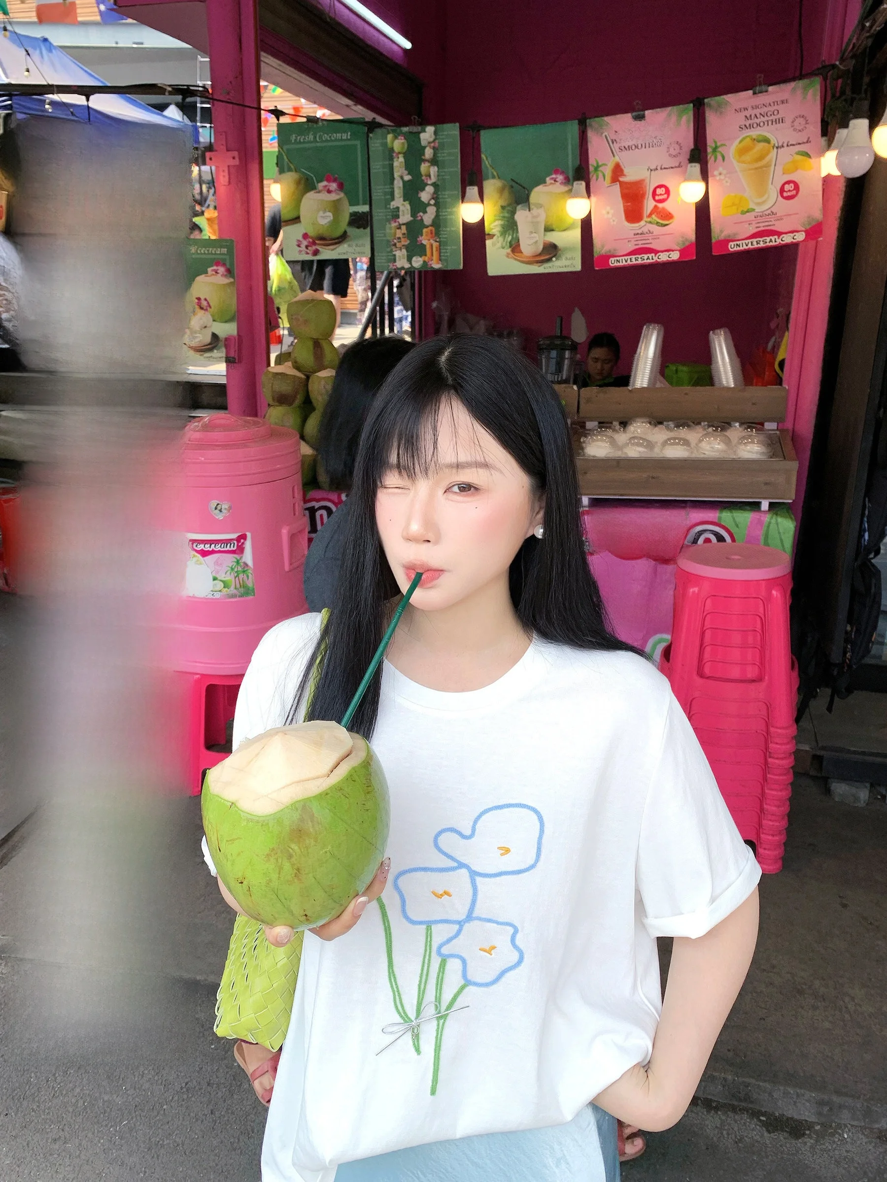 

Повседневная свободная футболка из чистого хлопка с коротким рукавом, женский летний топ из смесового хлопка с круглым вырезом и цветочным принтом, повседневная одежда