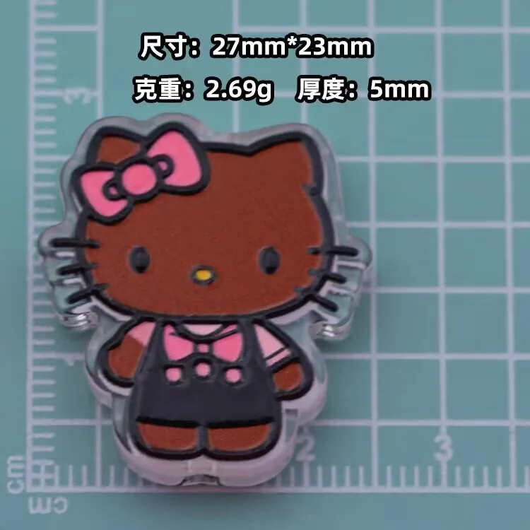 10pcs hello kitty cute PVC focal bead for pen keychain bookmark phone necklace DIY handmade material view 6