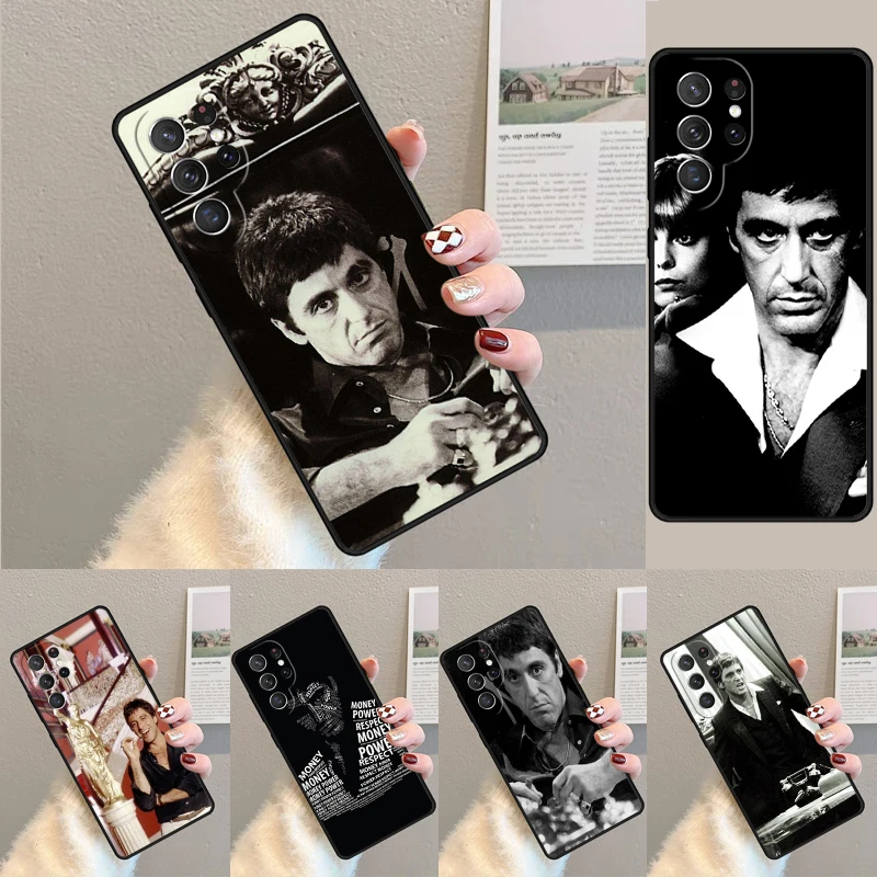 Scarface Al Pacino Tony Montana Phone Case For Samsung Galaxy note 10 pro S26 S25 S24 S23 S22 Ultra Plus S21 FE S20 Cover