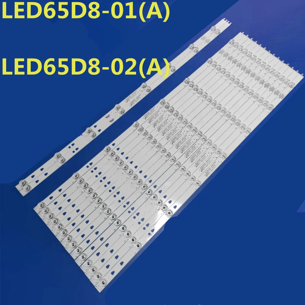 

16PCS LED Backlight Strip LQ65H31 LQ65H31G LED65Q6500U LED65D8-01(A) LED65D8-02(A) P30365008202 LSC650FN05