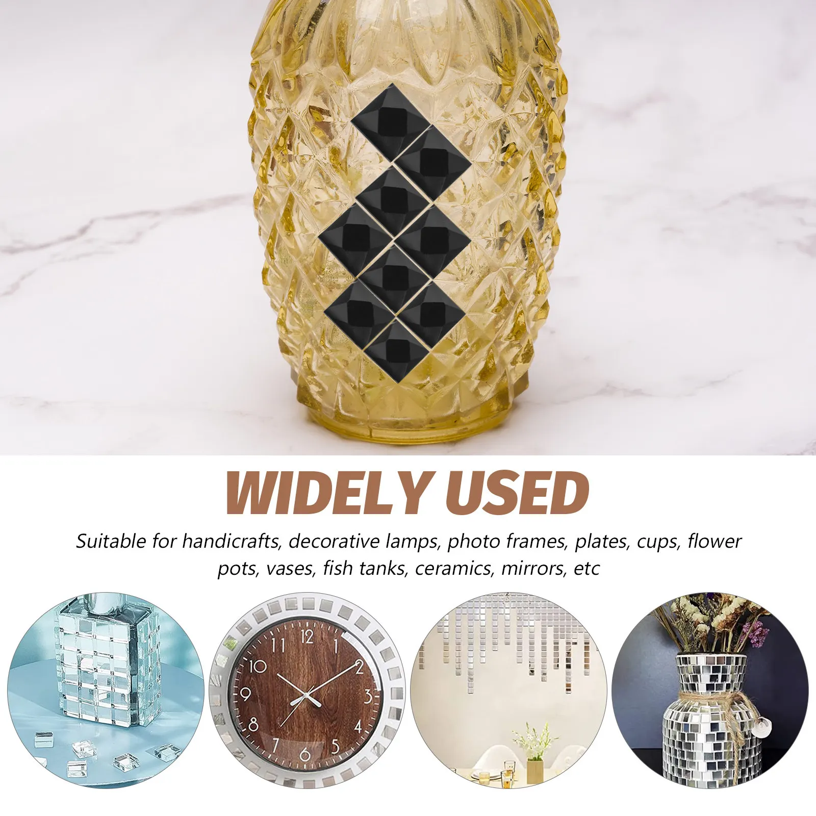 

5000 шт. стеклянных мини-плиток для дизайна ногтей, изящные, легкие, с ярким блеском, легко наносятся, для маникюра и DIY-дизайна ногтей