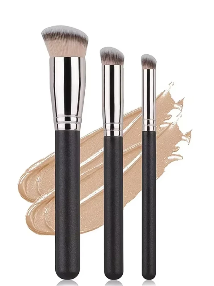 ชุดแปรงแต่งหน้าคุณภาพสูง Natural Fiber Blending Foundation แปรงสําหรับเครื่องสําอางหญิง Essential Beauty อุปกรณ์เสริม