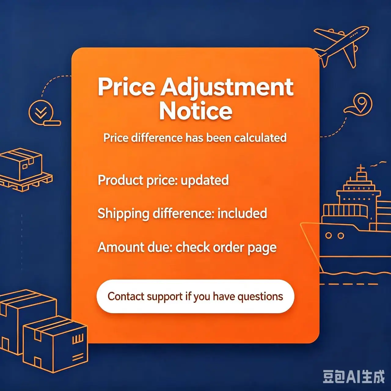 Price Difference Supplement Link, Freight Payment Link, Private Shooting Invalid