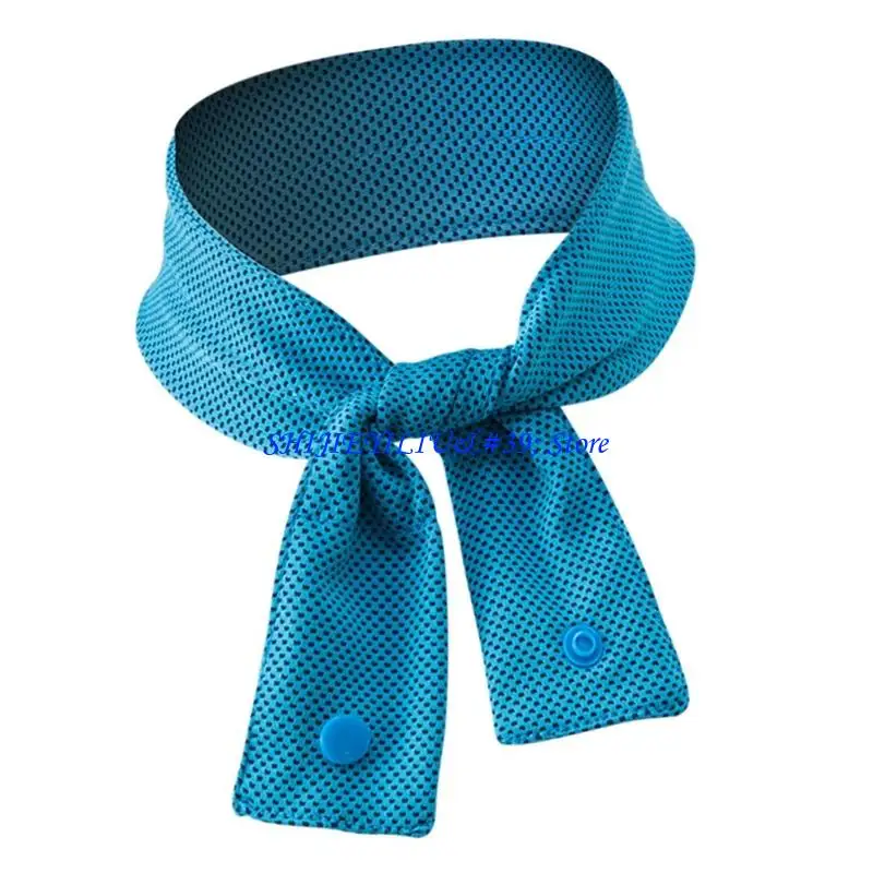 E21F Adjustable Cooling Bandana With Water Absorbent Resin Athletic Wear for Men