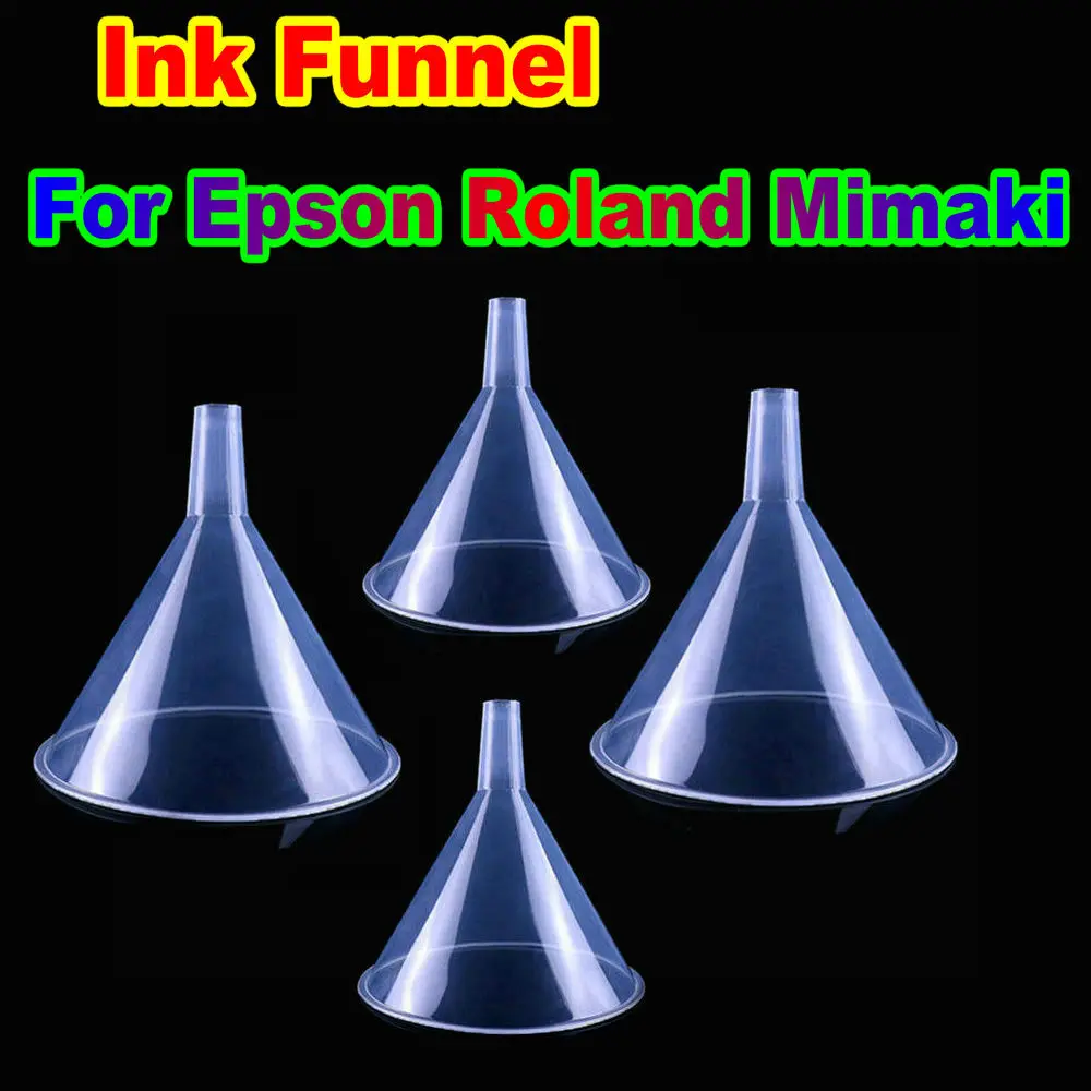 

Ink Funnel Refill Ink To Refillable Cartridge Kit Tool Solvent Resistant Funnel For Roland Mimaki Epson Refillable Ink Cartridge