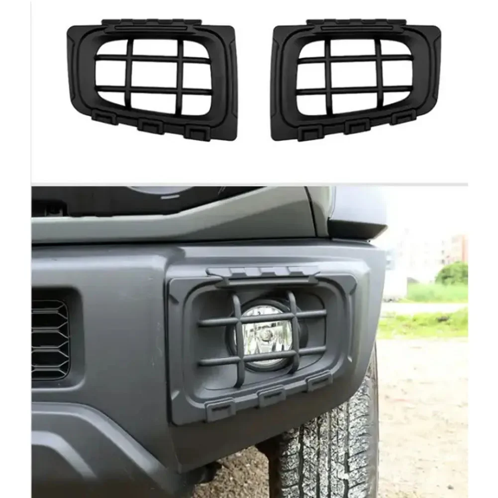 2pcs Car Front Fog Lamp Cover ForSuzuki ForJimny 2019-2014 Automobiles Fog Light Protective Cover Bulbs Decoration Ring Shell